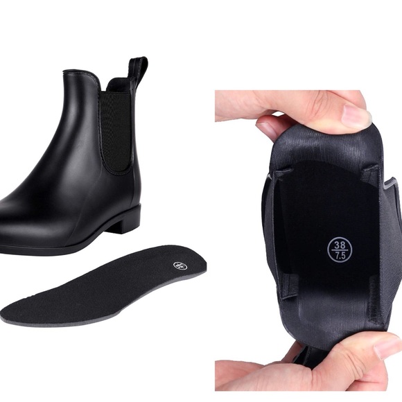 Ankle Rain Elastic Chelsea Booties Waterproof - Picture 5 of 8